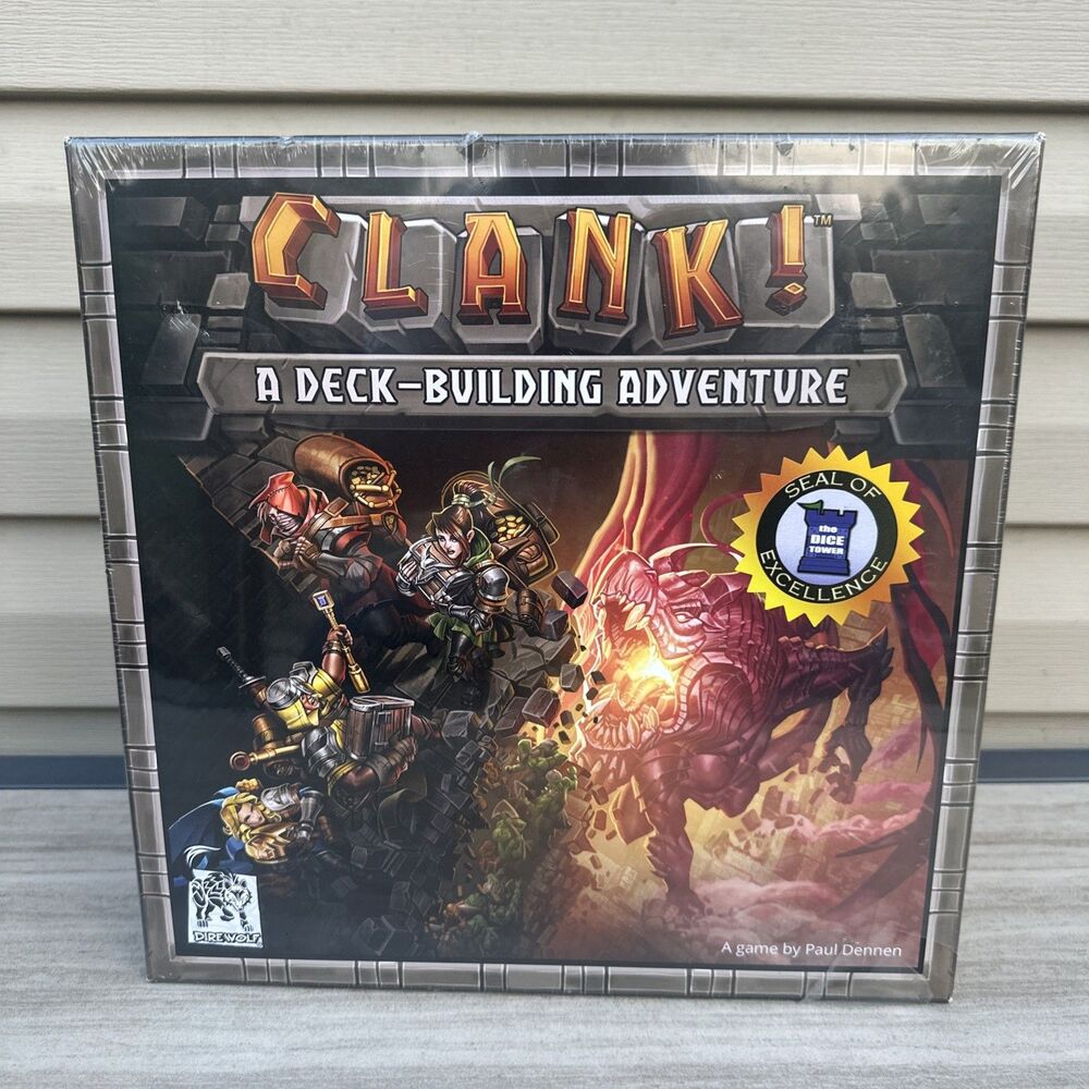 Clank! A Deck Building Adventure! Direwolf Studios Board Game New Mostly Sealed
